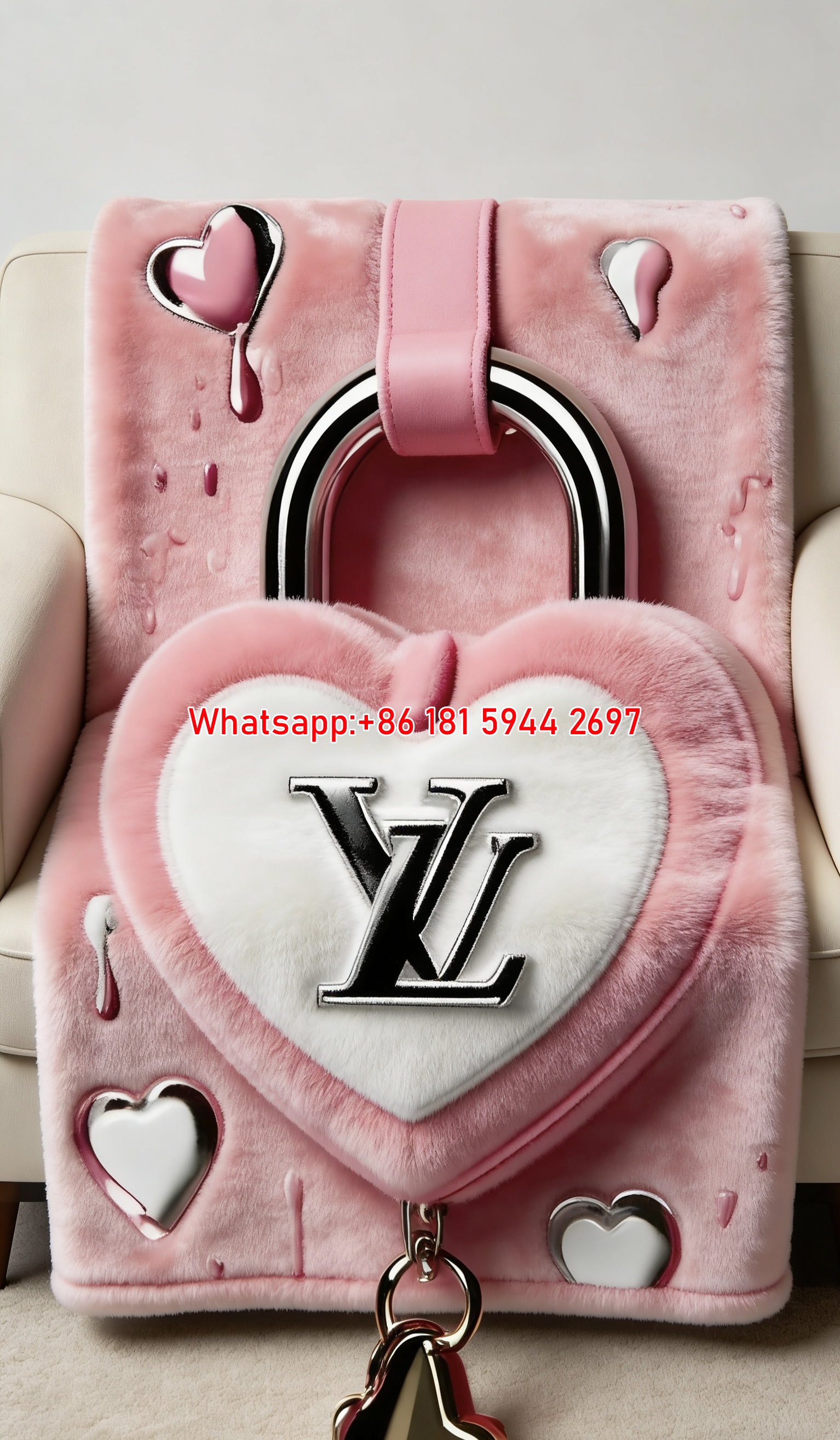 Heart Lock LV Throw IMG_3143